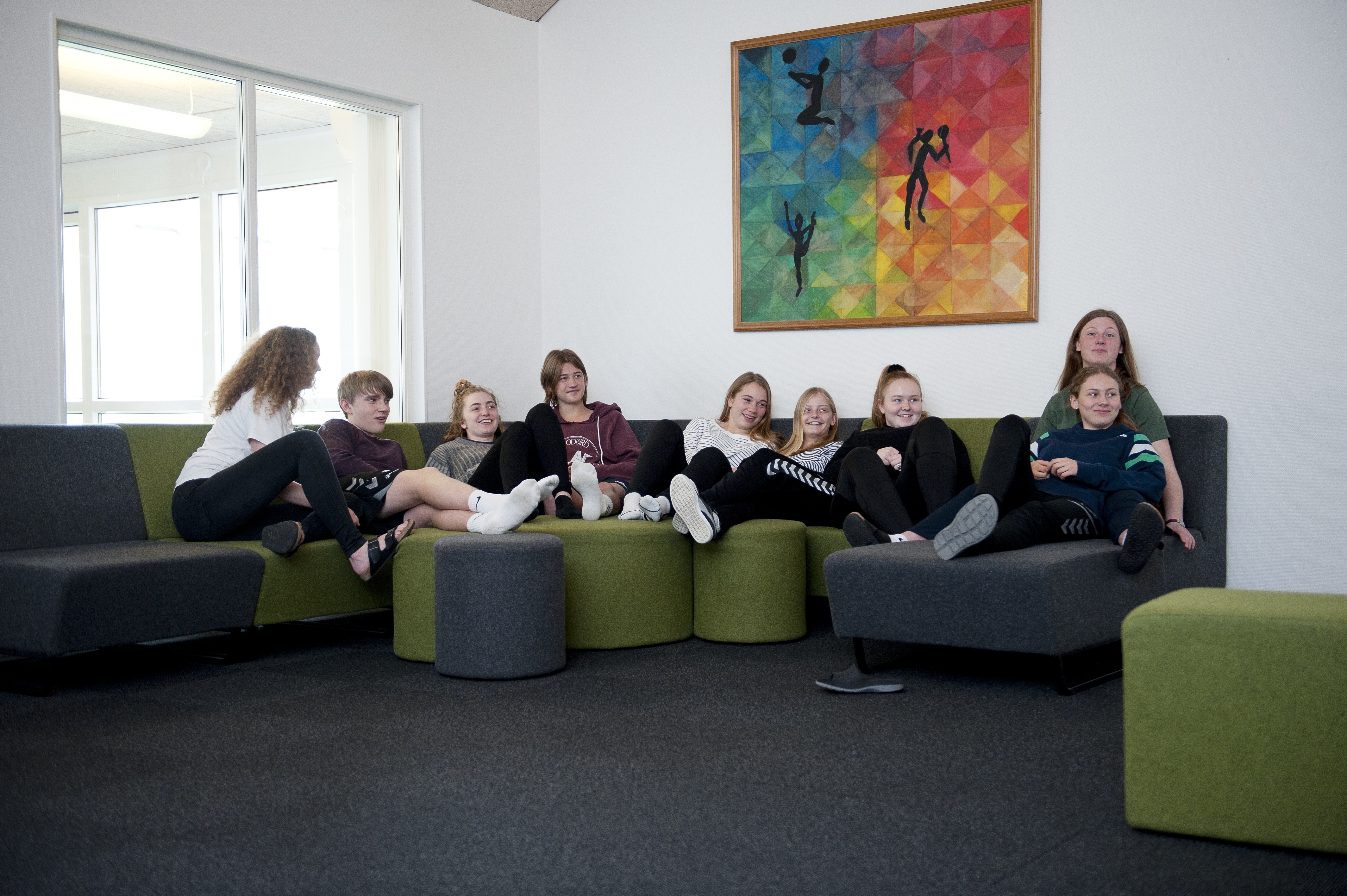 Afslapning på sofaen med Lyngs elever