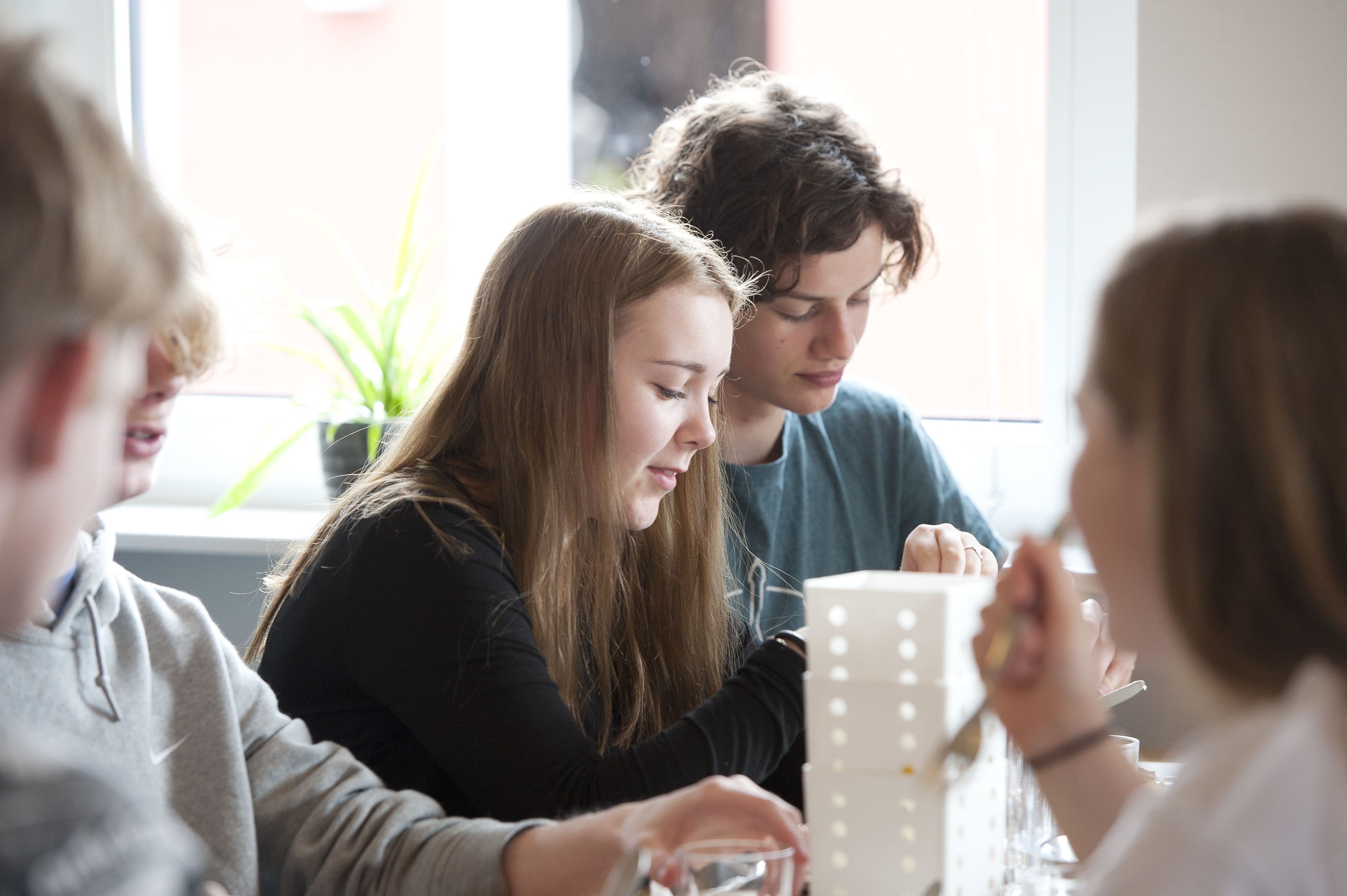 Frokostpause med Lyngs Idrætsefterskole