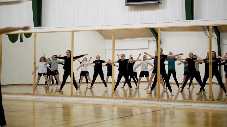 Gymnastik på Lyngs Idrætsefterskole