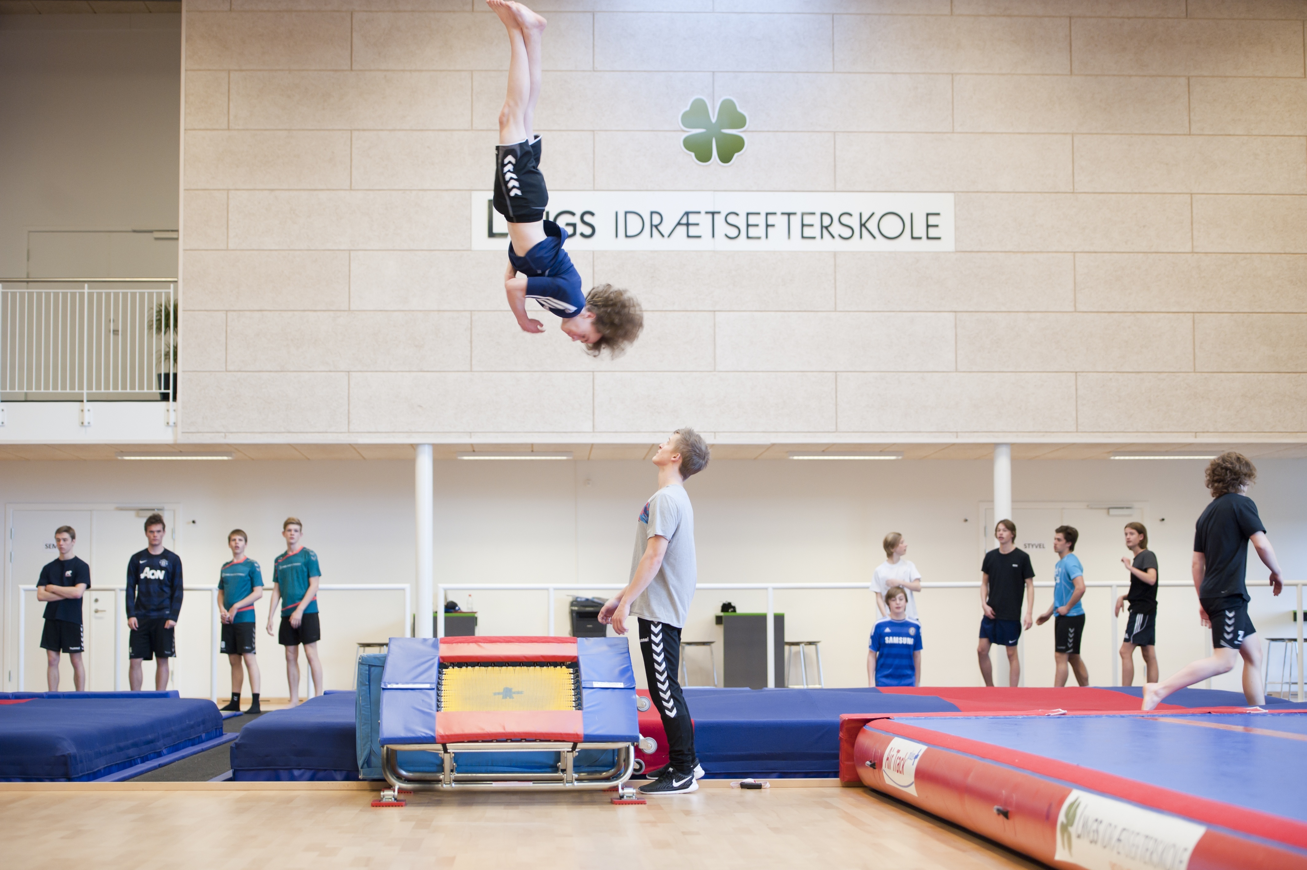 Springgymnastik på Lyngs Idrætsefterskole